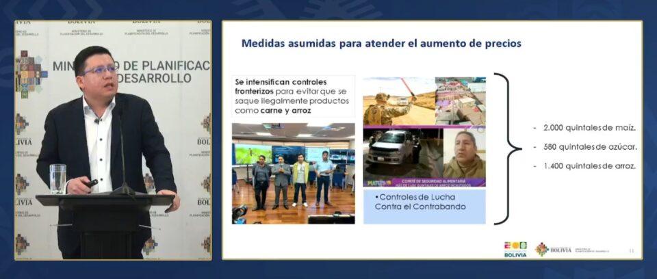 Gobierno implementa 6 medidas para combatir inflación y contrabando en Bolivia