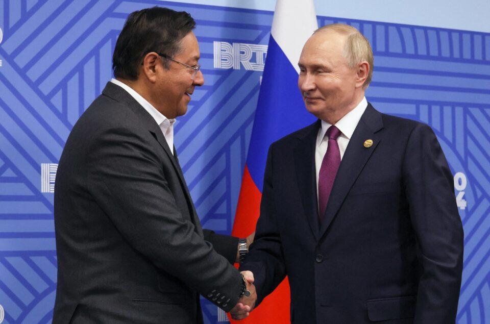 Luis Arce y Vladímir Putin acuerdan agenda de cooperación en energía, litio y comercio