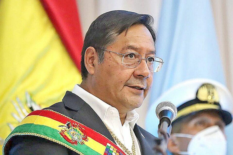El presidente Luis Arce se prepara para brindar un informe al país