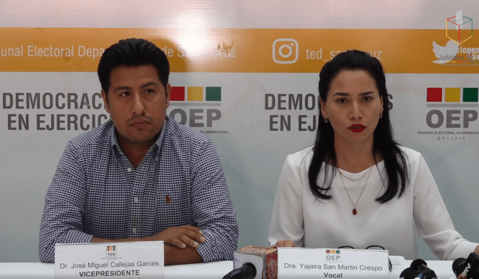 Vocal del TSE anuncia huelga desde el lunes en rechazo al fallo del TCP contra las judiciales