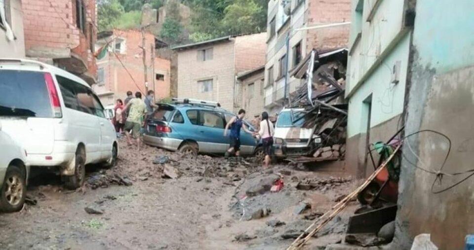 Mazamorra impacta Las Mercedes en La Asunta tras fuertes lluvias