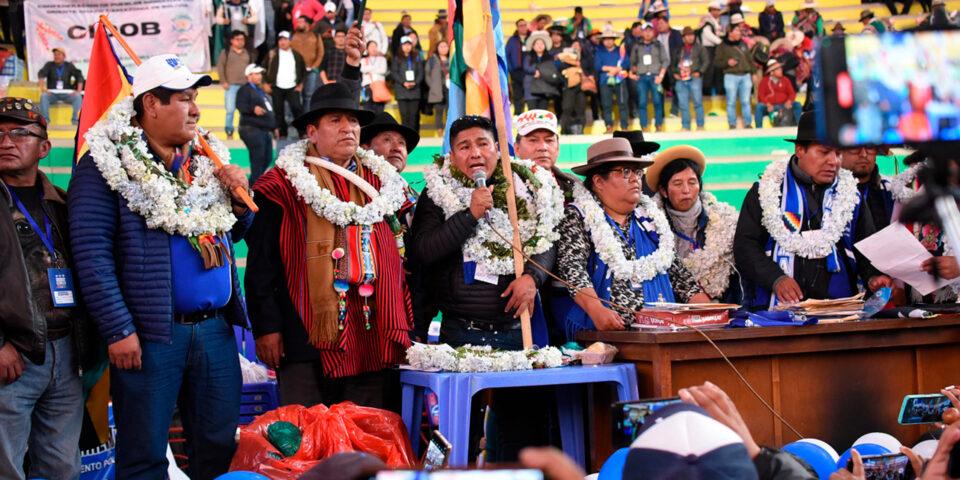 MAS-IPSP celebra la validación de su Congreso y la elección de Grover García como presidente