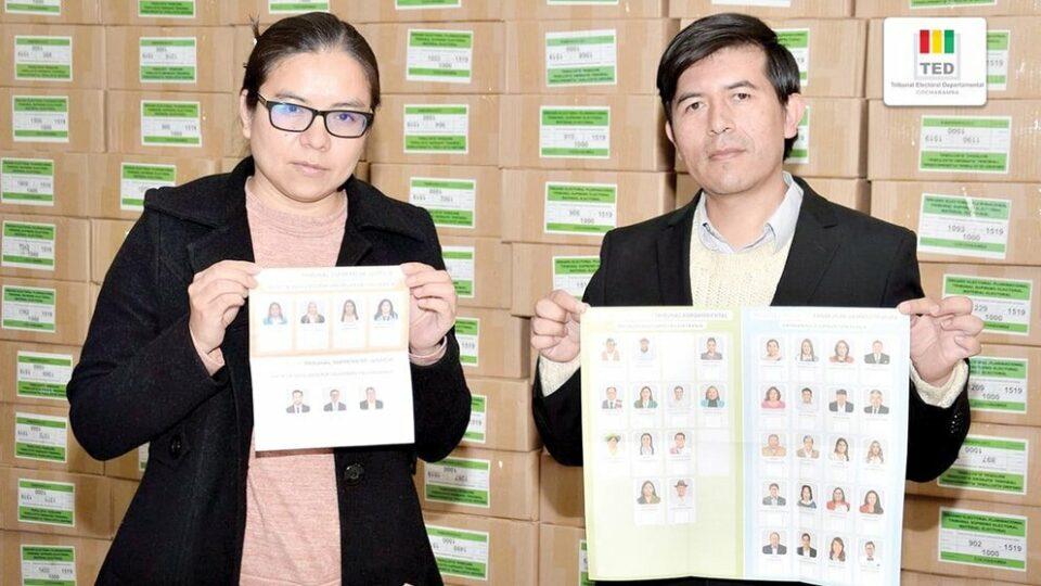 Judiciales: en Cochabamba se vota para tres instancias en dos papeletas
