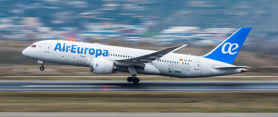 Air Europa implementa tecnología para optimizar combustible y reducir emisiones