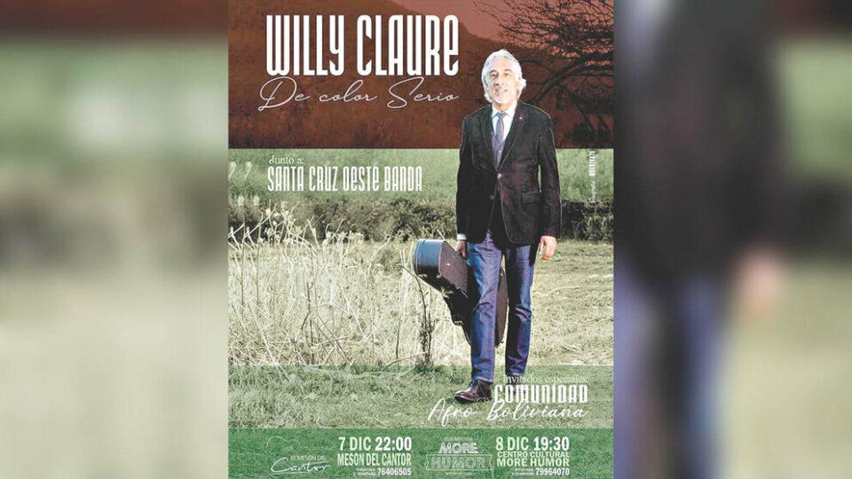 Willy Claure presenta su nuevo sencillo 'Cueca de color serio' en Cochabamba