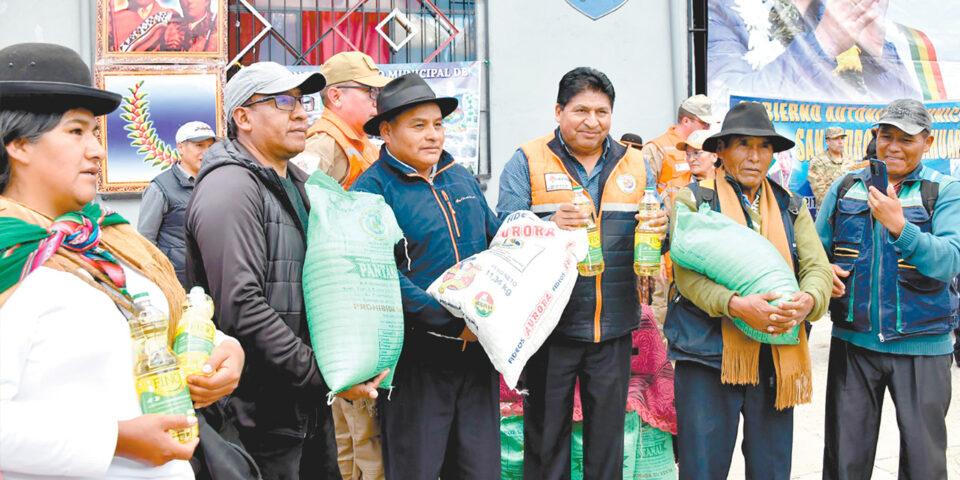 El Gobierno dona 95 toneladas de ayuda humanitaria a 3.000 familias afectadas por inundaciones en La Paz