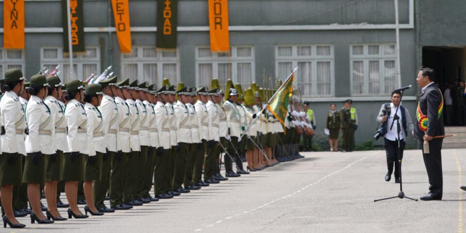 Arce exhorta a forjar una Policía del Bicentenario, tecnológicamente avanzada y altamente capacitada para combatir el crimen