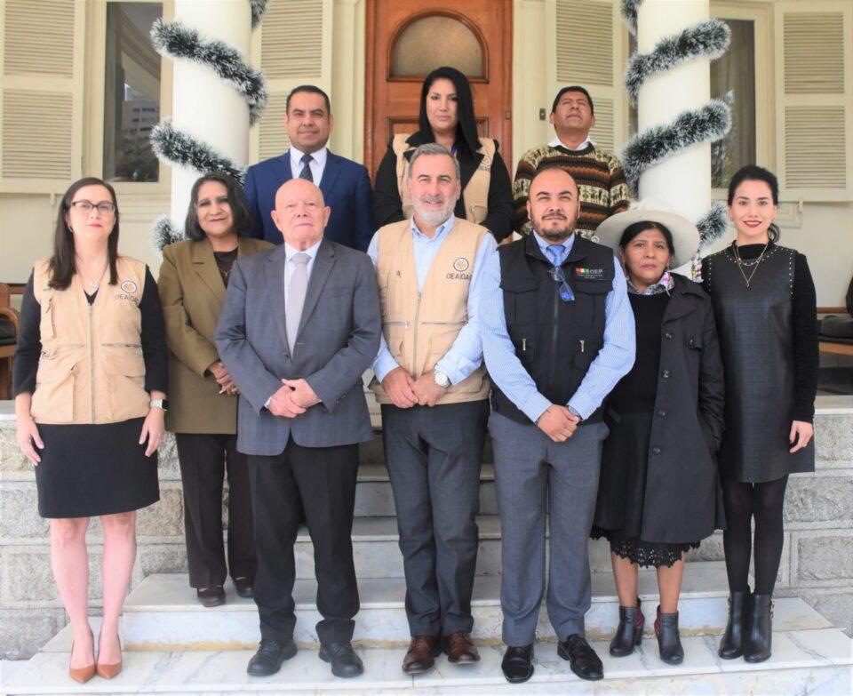 Misión de la OEA se reúne con vocales del TSE, magistrados del TCP y el Fiscal General de cara a las judiciales