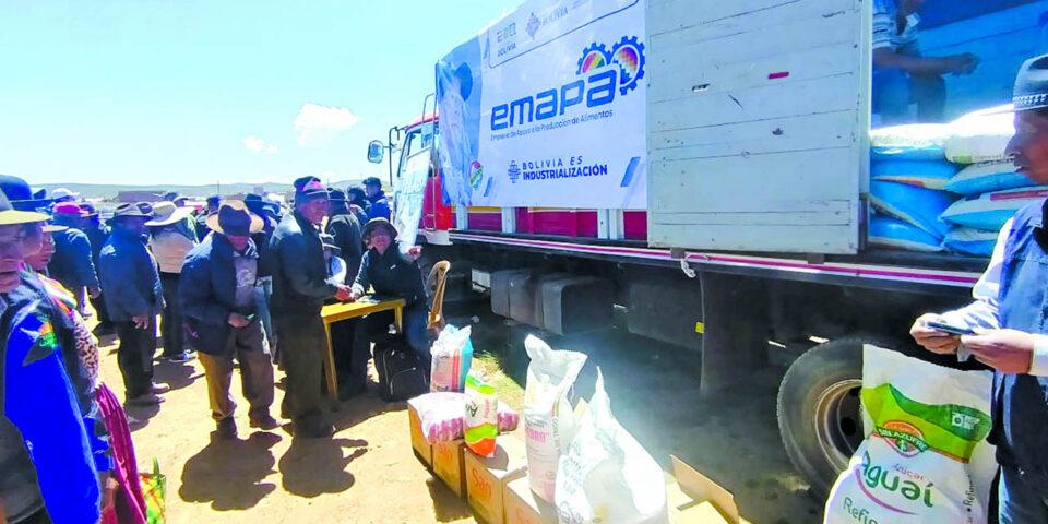 La Federación Túpac Katari coordina con Emapa para garantizar el abastecimiento de alimentos