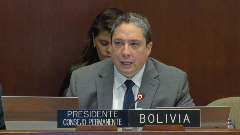 Bolivia comienza su gestión en la Presidencia del Consejo Permanente de la OEA y exige reformas al organismo