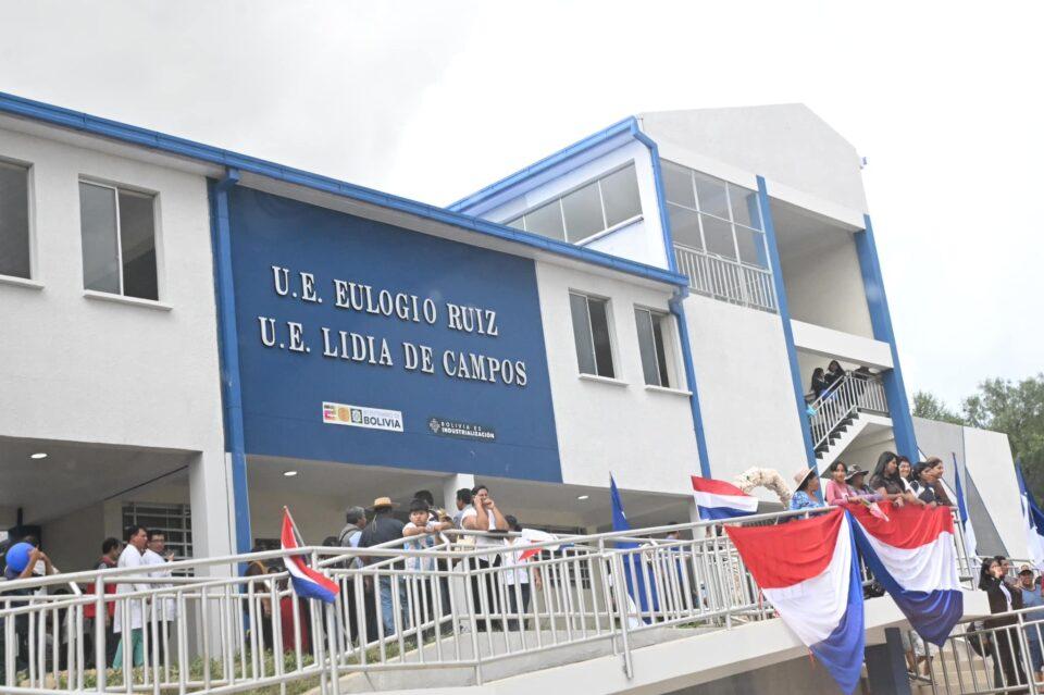 Gobierno entrega moderna infraestructura educativa con una inversión de Bs 8 millones