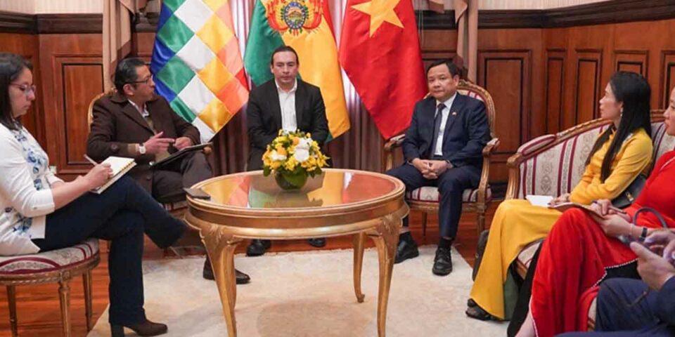 Bolivia, Vietnam y Emiratos Árabes inician una agenda estratégica integral