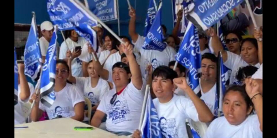 Juventudes del MAS apoyan candidatura de Arce