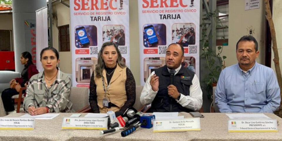 Serecí Tarija lanza campaña para fortalecer el empadronamiento permanente e incentivar a la ciudadanía