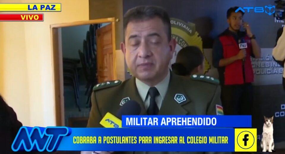 Detienen a policía implicado en cobros irregulares para ingreso al Colegio Militar