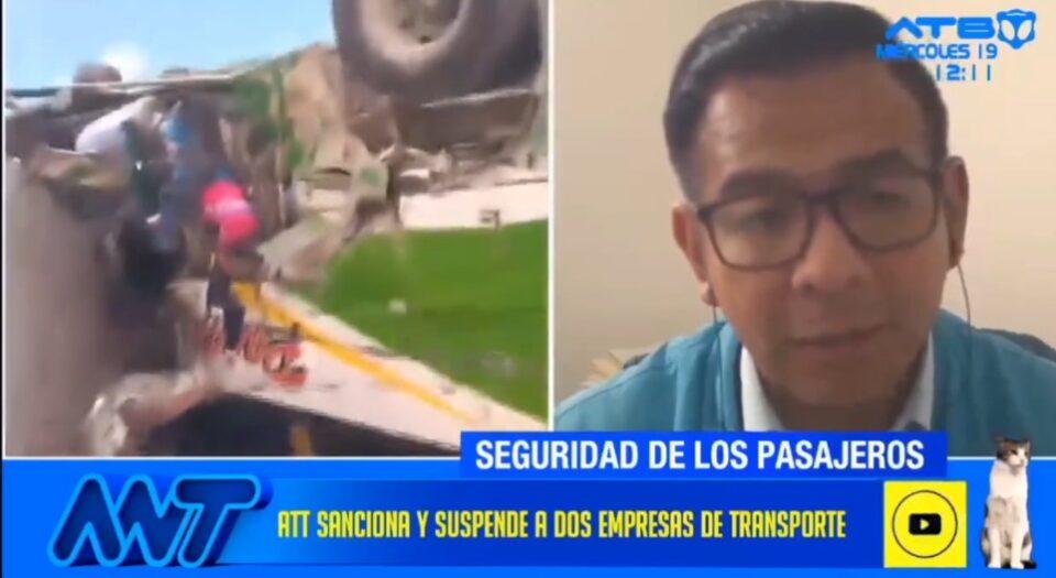 ATT realiza rigurosa fiscalización a empresas de transporte de pasajeros tras accidente de tránsito
