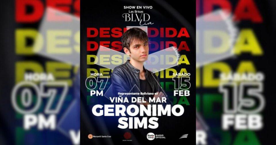 Geronimo Sims cierra su tour en Santa Cruz antes de su debut en Viña del Mar