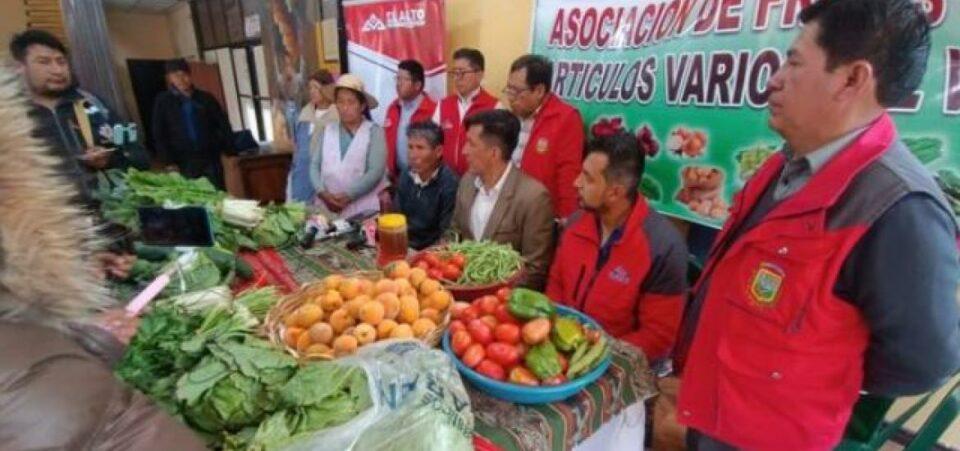 El Alto: Preparan Feria Itinerante del Productor al Consumidor en Villa Adela
