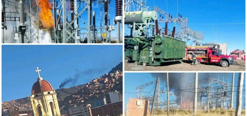Incendio en la planta de electricidad de Alto Milluni provoca corte de energía en zonas de La Paz y El Alto