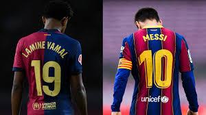 Lamine Yamal heredará el '10' de Messi, Maradona, Ronaldinho y Romario