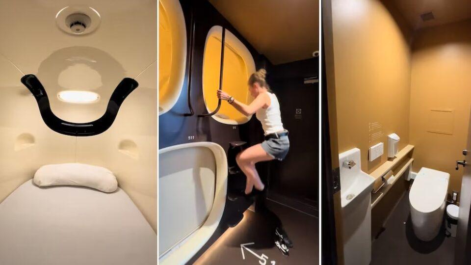 Una noche en el hotel cápsula de Tokio: la aventura de madre e hija, el debate viral y la intimidad en espacios mínimos