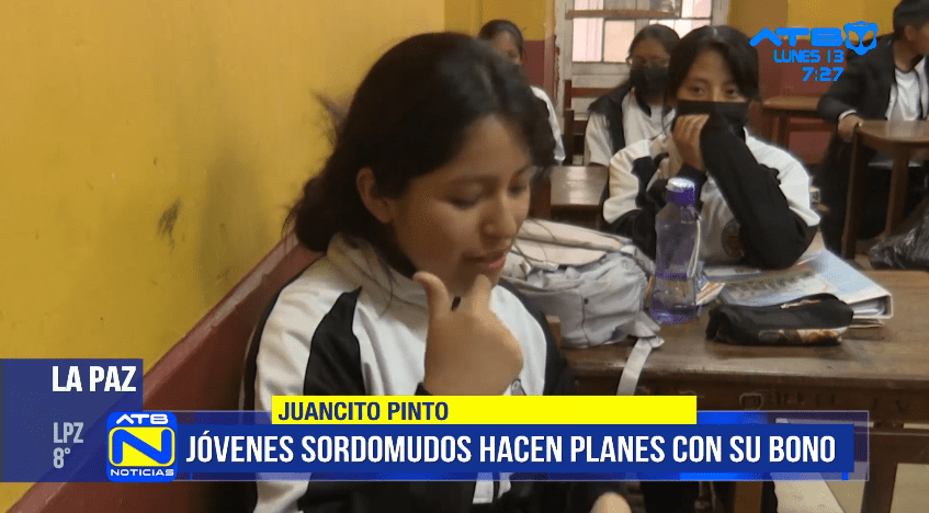 Jóvenes con discapacidad definen en qué invertirán el Bono Juancito Pinto