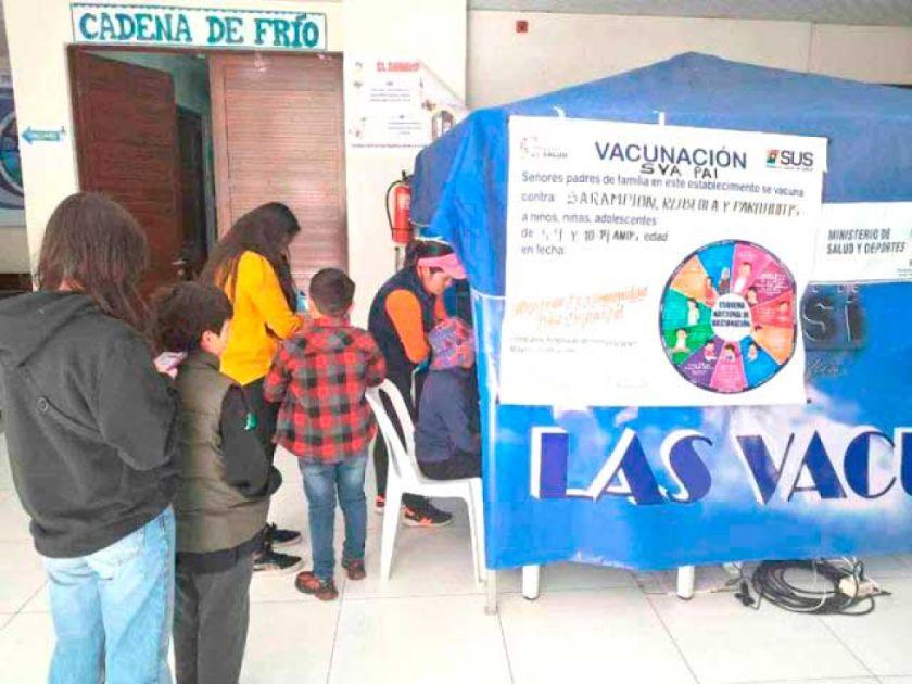 Sedes intensifica vacunación contra el sarampión en Potosí