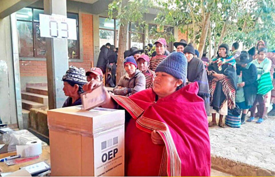 15.000 personas no ejercieron su derecho al voto en Chuquisaca