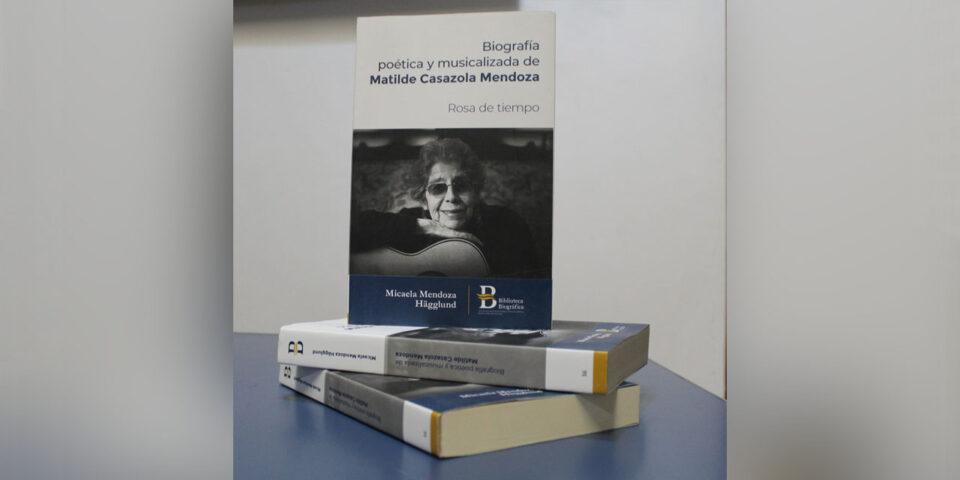 Biografía inédita de Matilde Casazola se presenta en la FIL de Cochabamba
