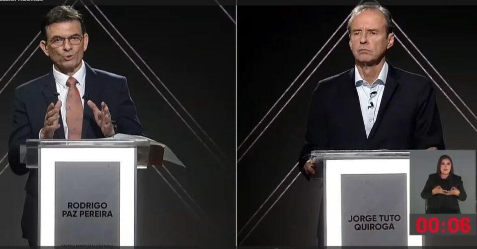 Debate: Paz y Quiroga expusieron sus propuestas para enfrentar la crisis económica en Bolivia