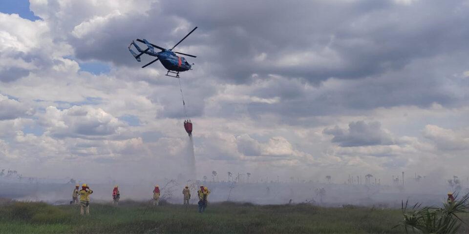 Presidente resalta lucha contra incendios y compromiso con la seguridad