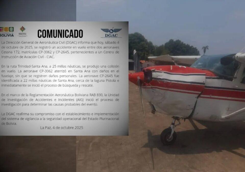 DGAC reporta que aeronave desaparecida fue identificada a 22 millas náuticas de Santa Ana: “se inició el proceso de búsqueda y rescate”