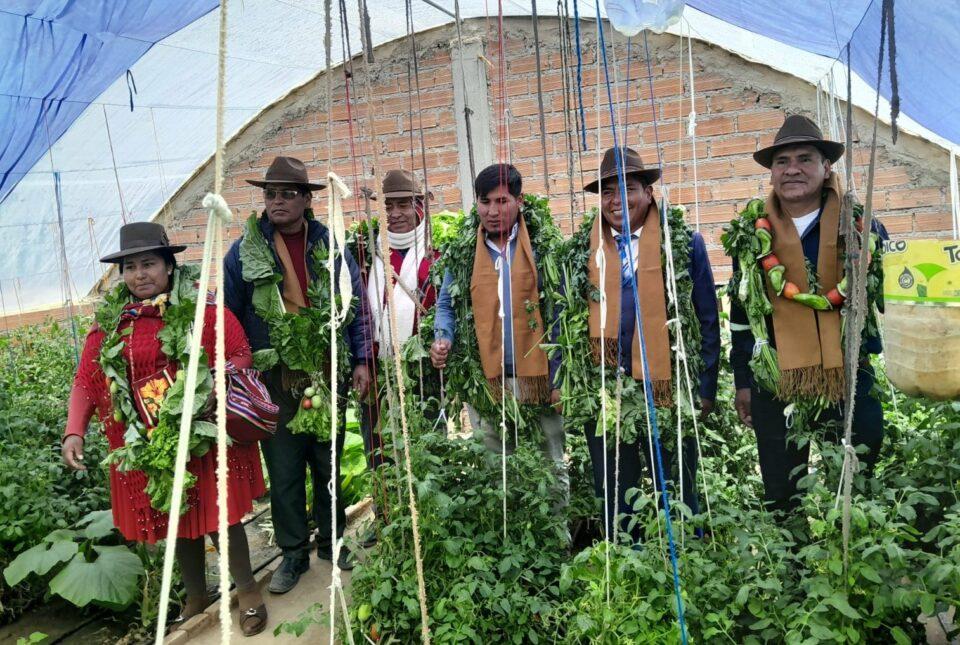 Gobierno entrega 81 invernaderos en Oruro con inversión de Bs 2,4 millones