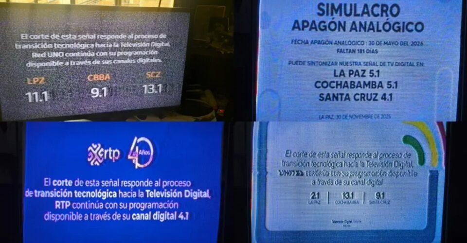 Varios televisores pierden su señal por simulacro de apagón analógico