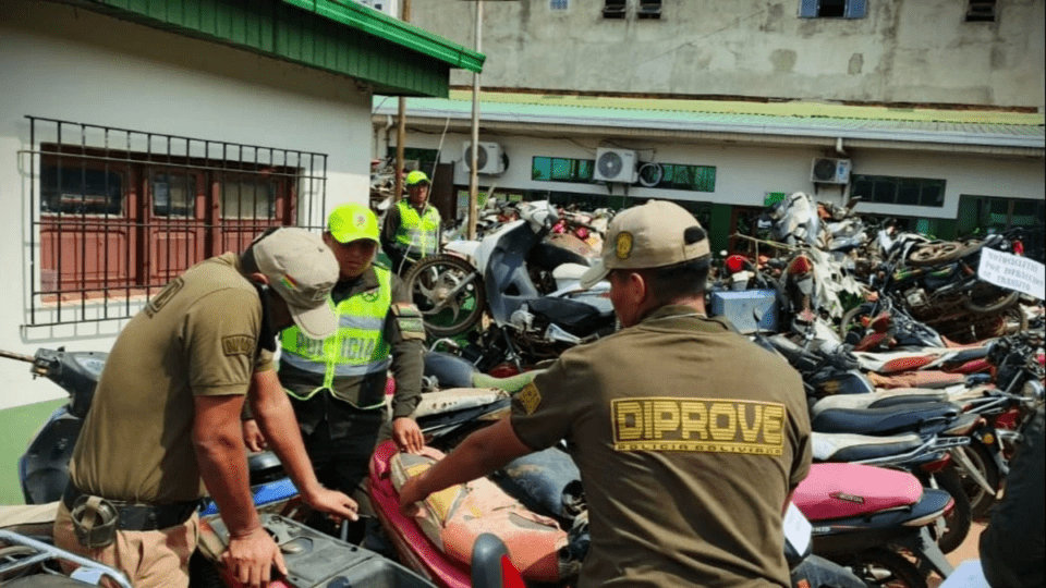 Policía de Pando devuelve "sin costo alguno" más de 450 motos retenidas desde el 2020