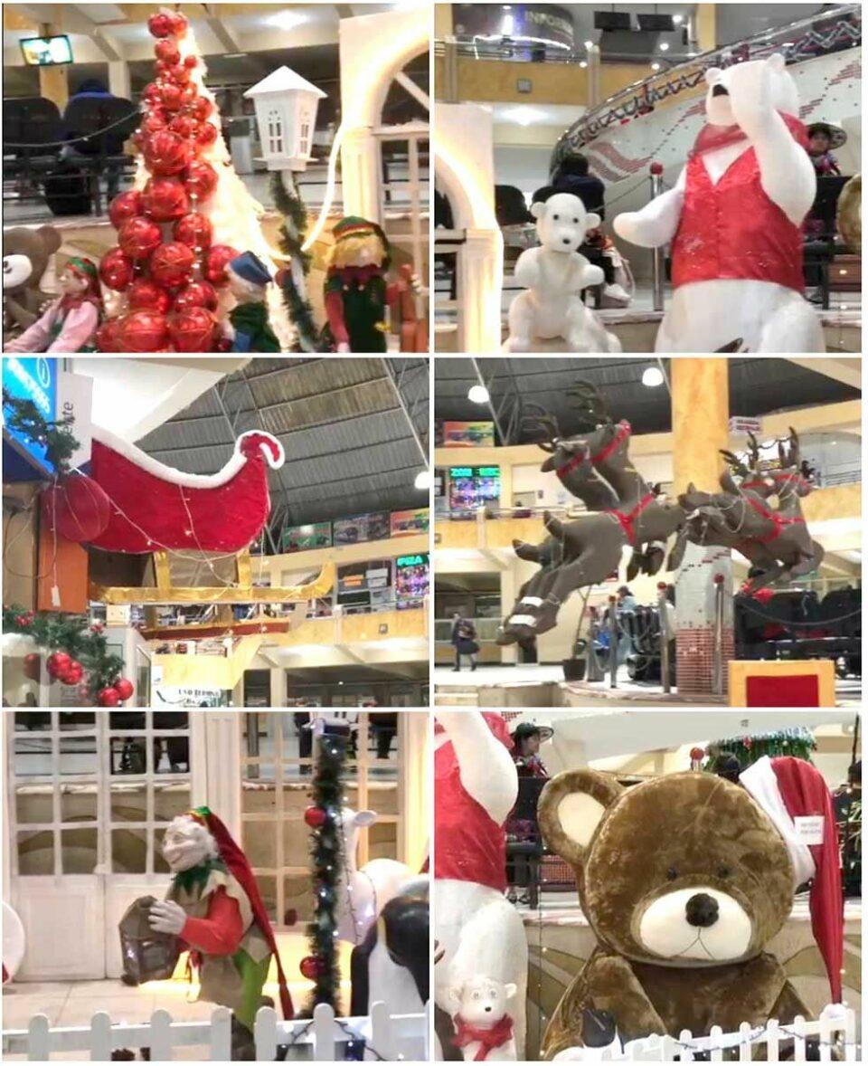 La creatividad se evidencia en los ornamentos navideños instalados en la Terminal de Potosí