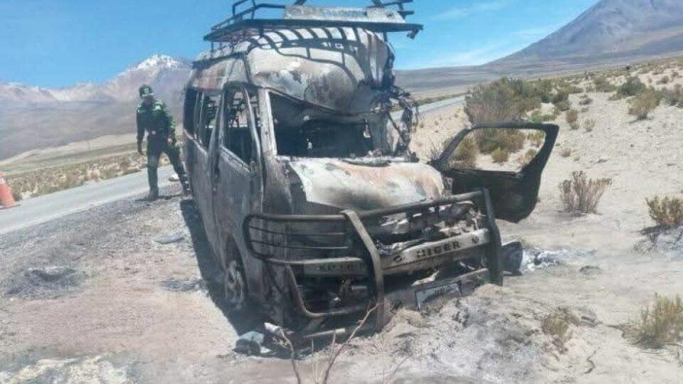 Accidente de tránsito en la carretera Oruro - Pisiga deja cinco muertos