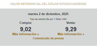 Gobierno destaca que el valor referencial del dólar apunta a reforzar el control cambiario