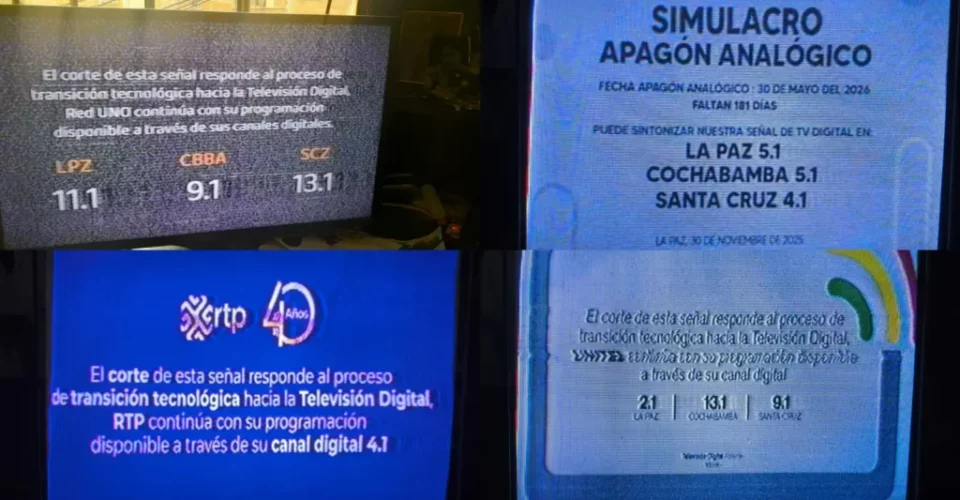 Usuarios reportan pérdida de señal en televisores durante simulacro de apagón analógico