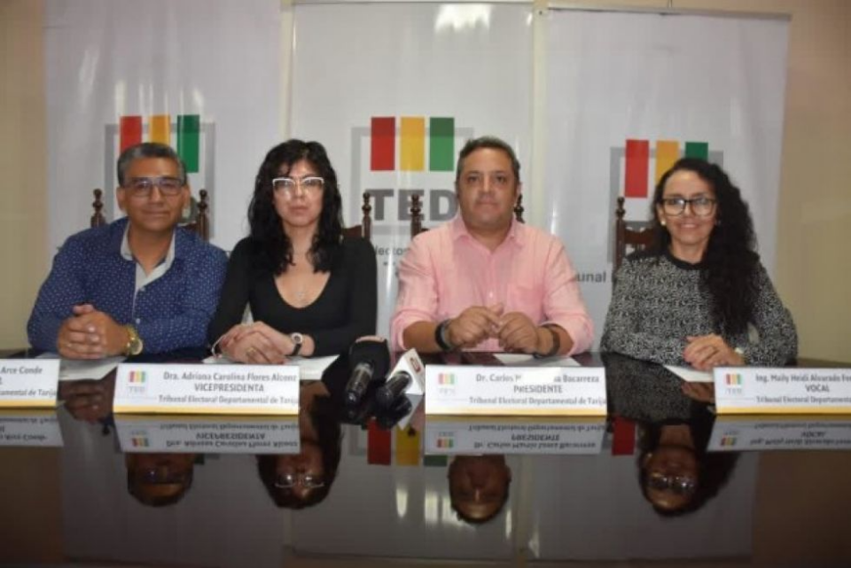 TED Tarija garantiza transparencia en las elecciones subnacionales