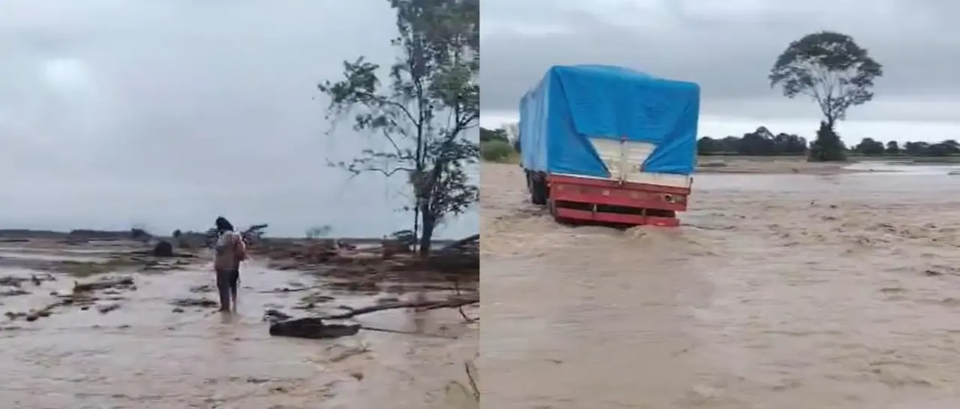 Santa Cruz: Desborde del río Yapacaní obstruye el paso al tráfico en la carretera Faja Norte