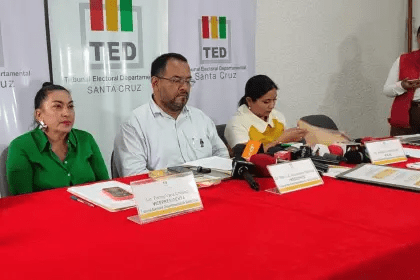 El presidente del TED de Santa Cruz, Marco Antonio Monasterio,