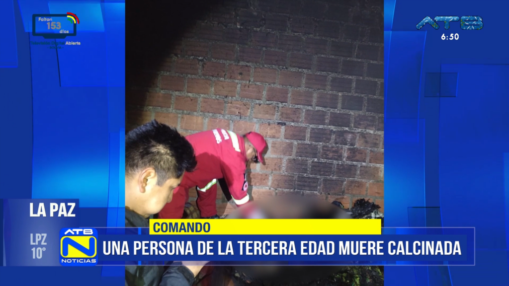 Mujer de la tercera edad muere calcinada por incendio en la zona sur de La Paz