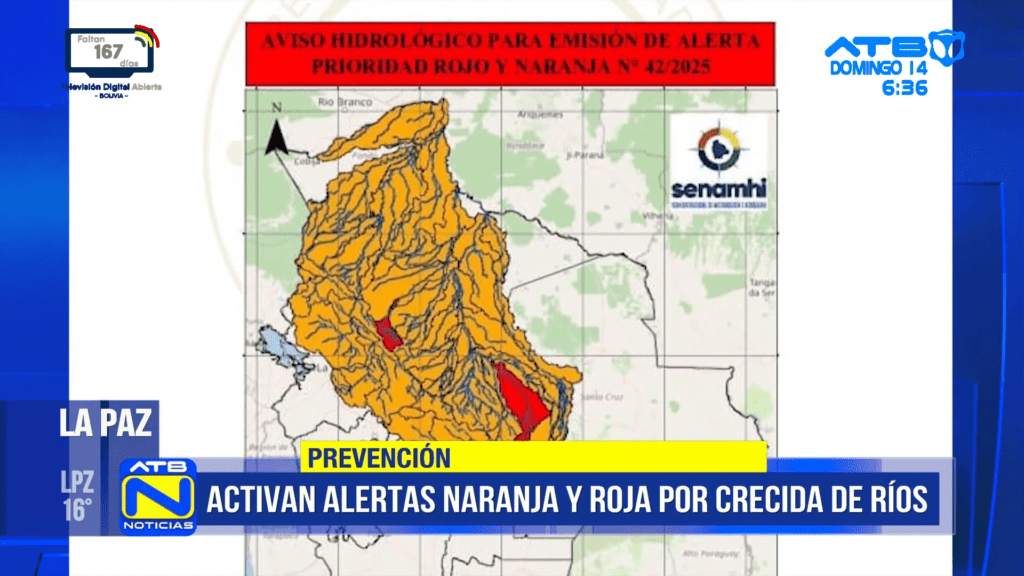 Senamhi emite alertas roja y naranja por crecida y desborde de ríos
