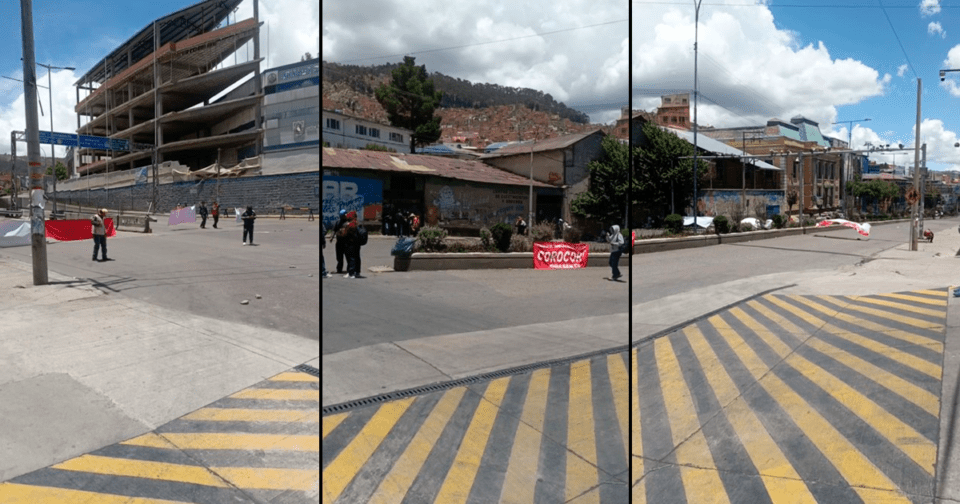 Reportan bloqueos en la autopista La Paz- El Alto