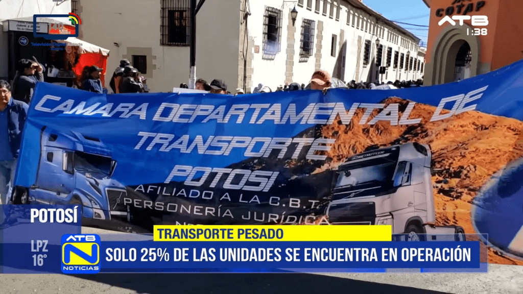Transporte Pesado en Potosí opera al 25% por alza de carburantes