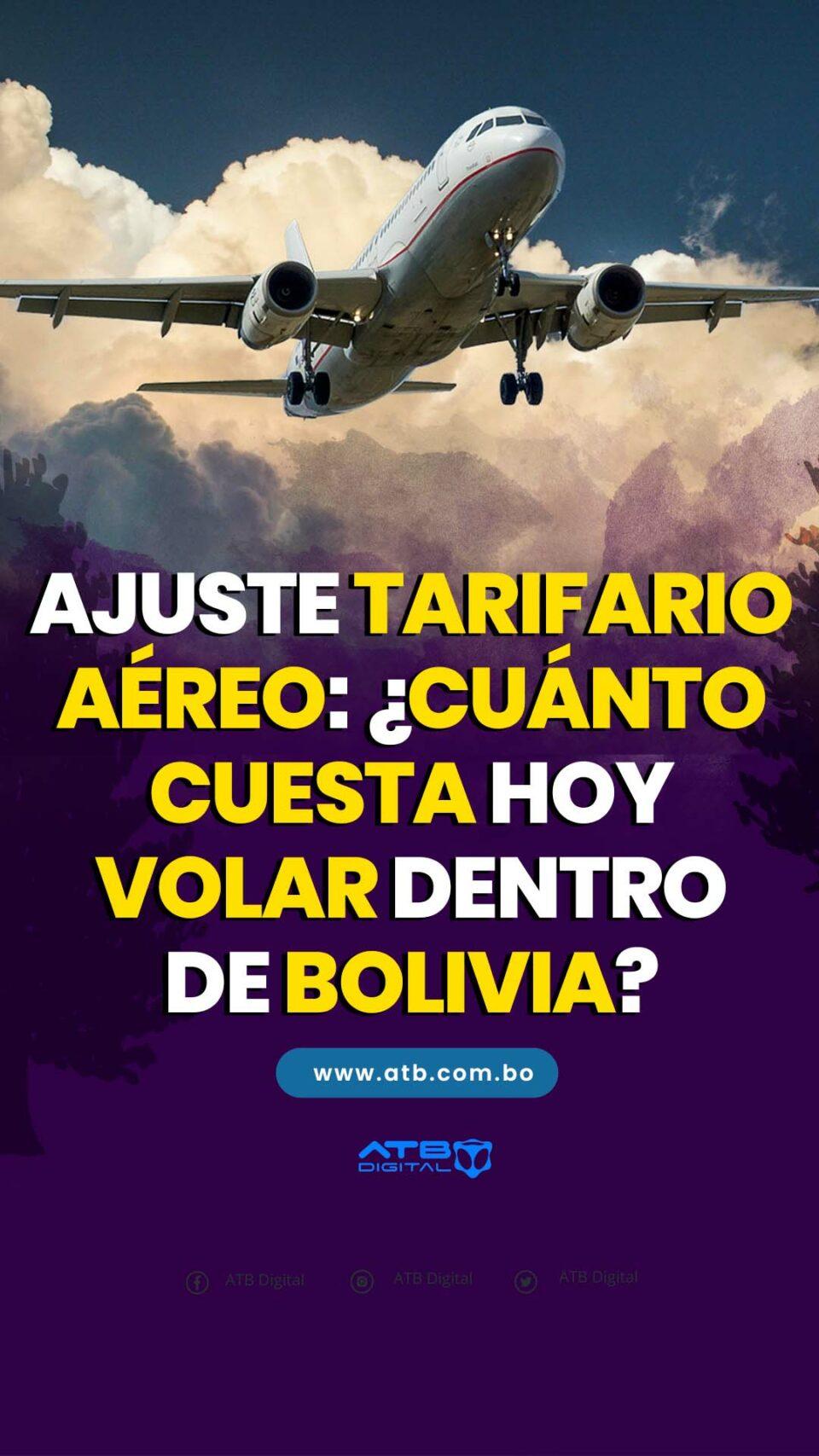 Ajuste tarifario aéreo: ¿Cuánto cuesta hoy volar dentro de Bolivia?