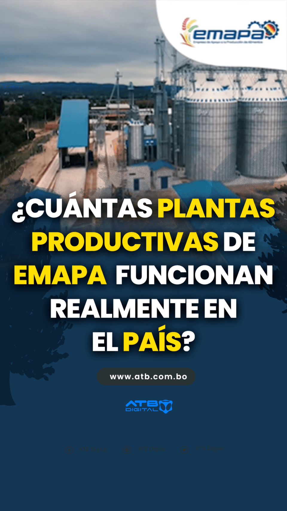 ¿Cuántas plantas productivas de Emapa funcionan realmente en el país?