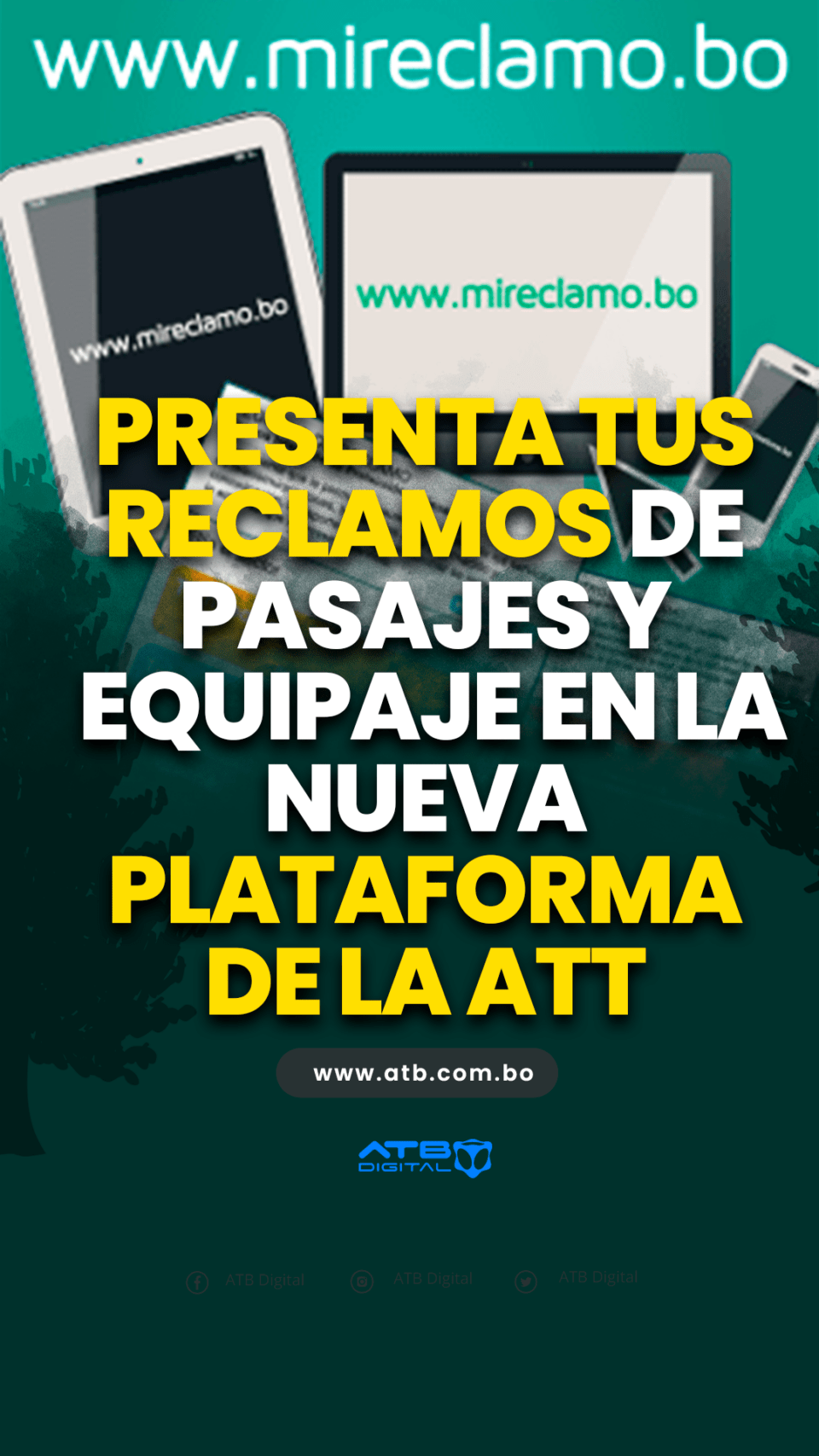 Presenta tus reclamos de pasajes y equipaje en la nueva plataforma de la ATT