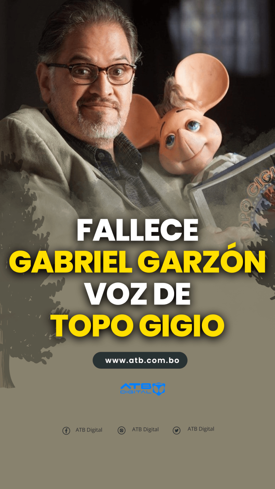 Fallece Gabriel Garzón voz de Topo Gigio